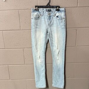 Levi's Light Blue Distressed Kids’ Boyfriend Jeans